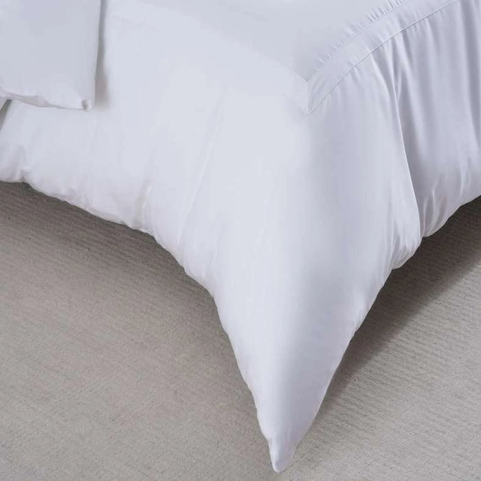 Luxe Cotton Tencel 3-Piece Duvet Cover Set 230X220Cm - White