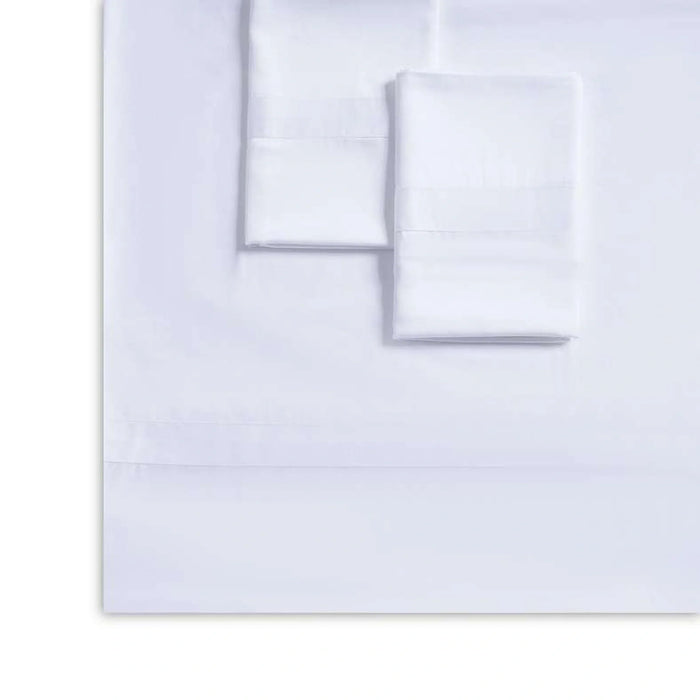 Luxe Cotton Tencel 3-Piece Duvet Cover Set 230X220Cm - White