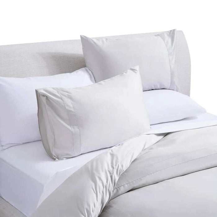 Luxe Cotton Tencel 3-Piece Duvet Cover Set 260X220Cm - Grey