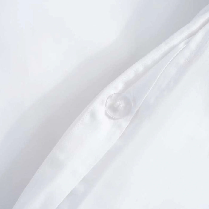 Luxe Cotton Tencel 3-Piece Duvet Cover Set 260X220Cm - White