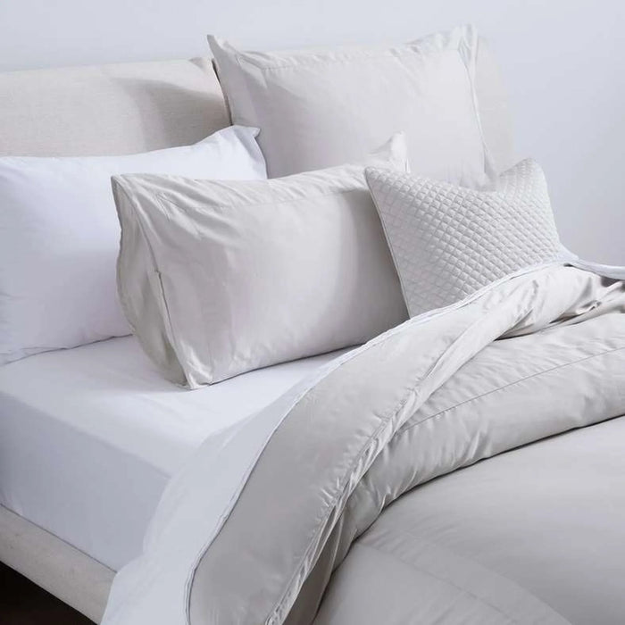 Luxe Cotton Tencel 4-Piece Comforter Set 160X240Cm - Grey
