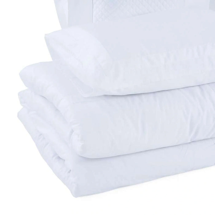 Luxe Cotton Tencel 4-Piece Comforter Set 160X240Cm - White