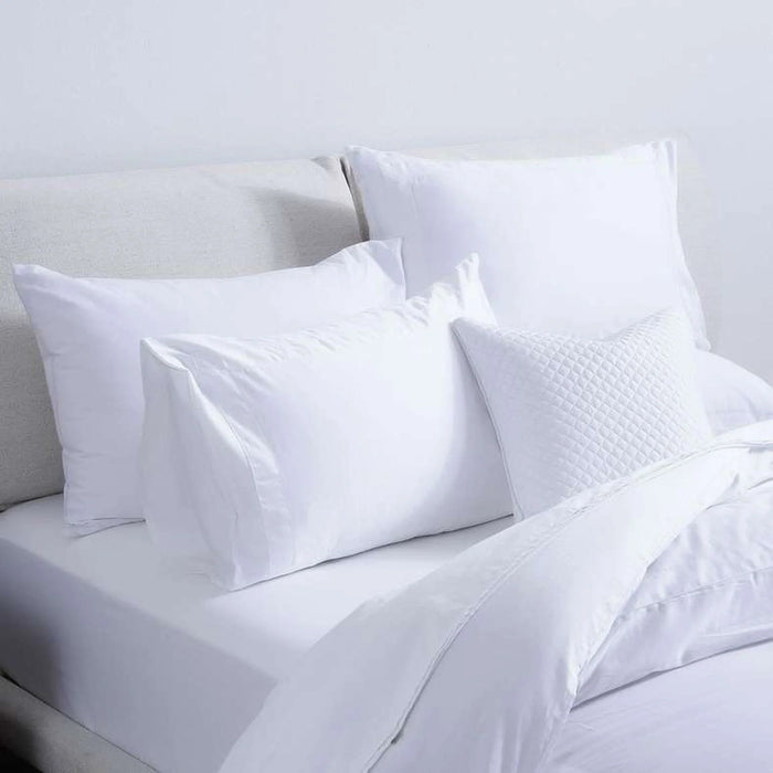 Luxe Cotton Tencel 4-Piece Comforter Set 160X240Cm - White