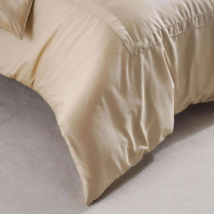 Luxe Cotton Tencel 4-Piece Comforter Set 240X260Cm - Sand