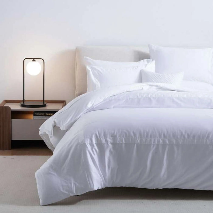 Luxe Cotton Tencel 4-Piece Comforter Set 240X260Cm - White