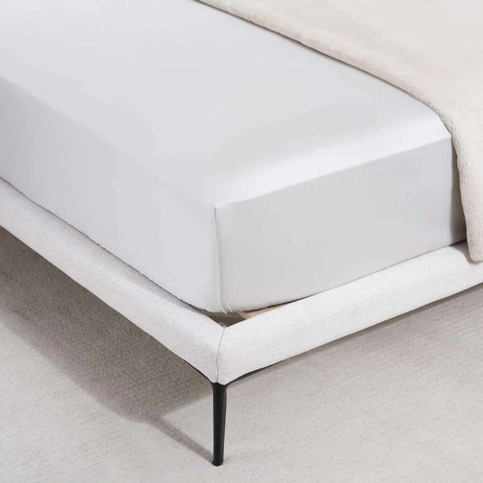 Luxe Cotton Tencel Fitted Sheet 120X200+33Cm - Grey