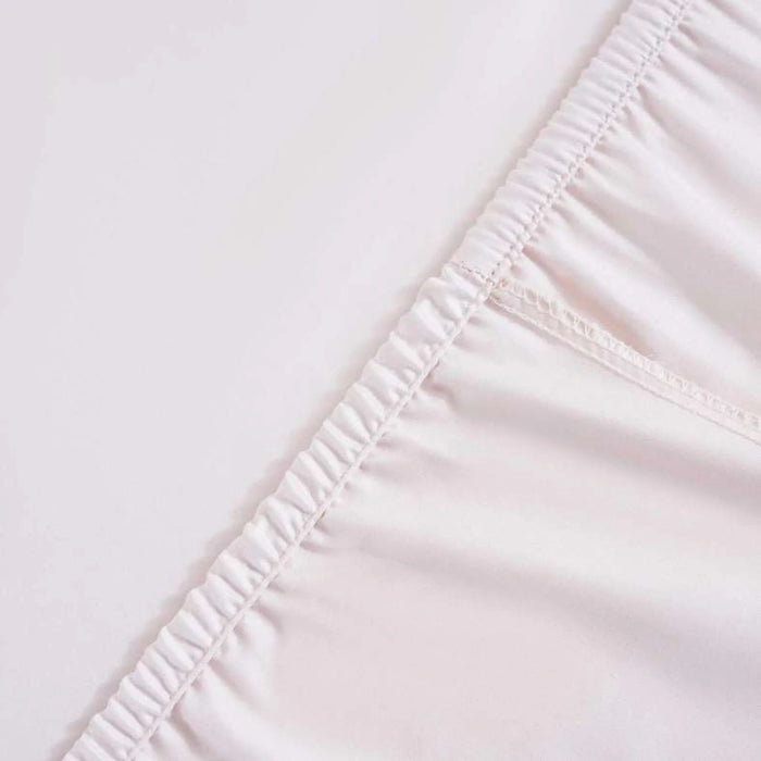 Luxe Cotton Tencel Fitted Sheet 120X200+33Cm - Rose