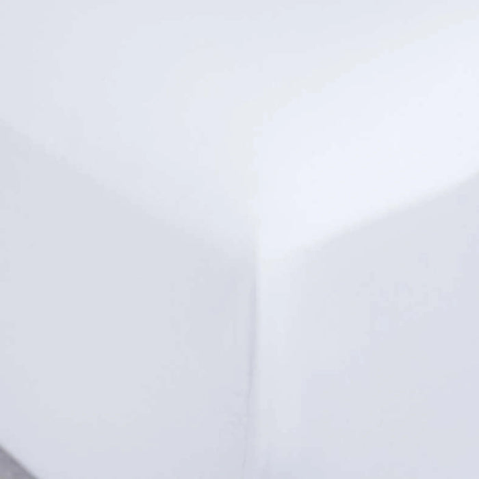 Luxe Cotton Tencel Fitted Sheet 120X200+33Cm - White