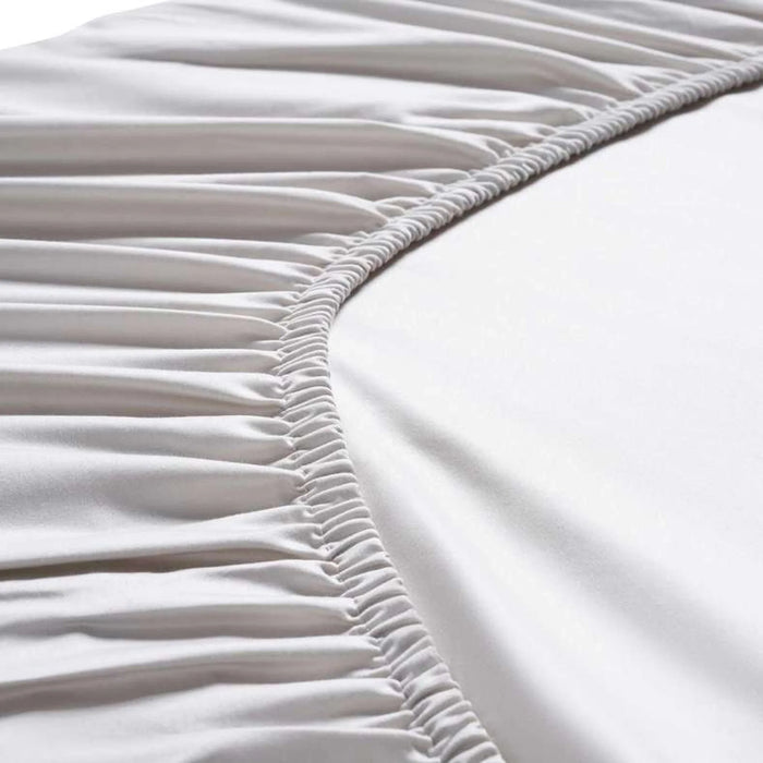 Luxe Cotton Tencel Fitted Sheet 160X200+33Cm - Grey