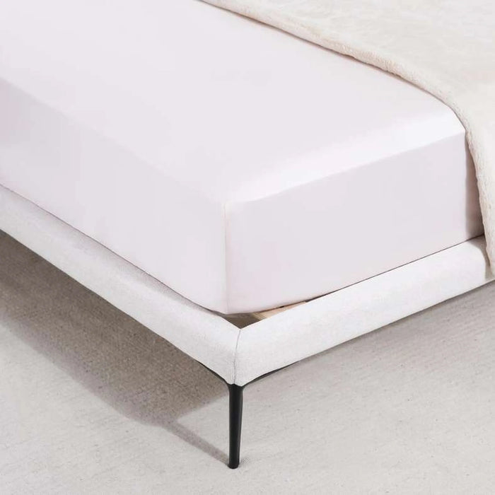 Luxe Cotton Tencel Fitted Sheet 180X200+33Cm - Rose