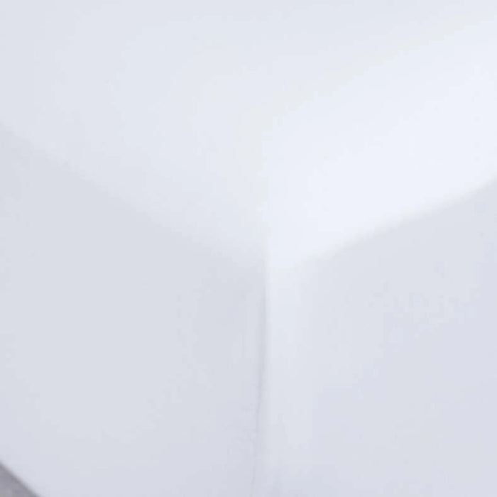 Luxe Cotton Tencel Fitted Sheet +33Cm - White