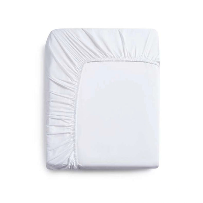 Luxe Cotton Tencel Fitted Sheet +33Cm - White
