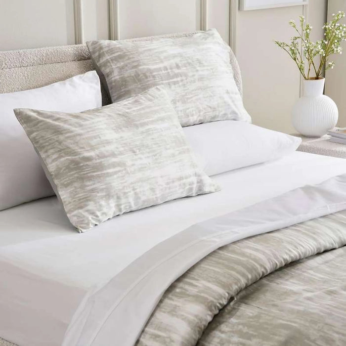 Luxe Cotton Tencel Lexus 3-Piece King Comforter Set 240X260Cm - Pearl Metallic