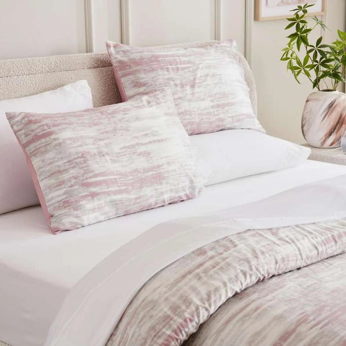 Luxe Cotton Tencel Lexus 3-Piece Queen Comforter Set 200X240Cm - Blush Metallic