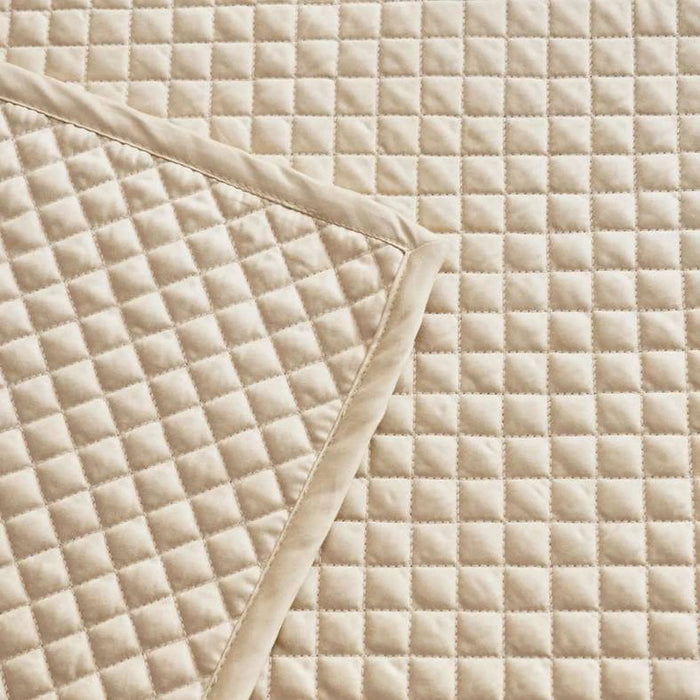 Luxe Cotton Tencel Quilted Bed Runner 50X240Cm - Sand Pan Home