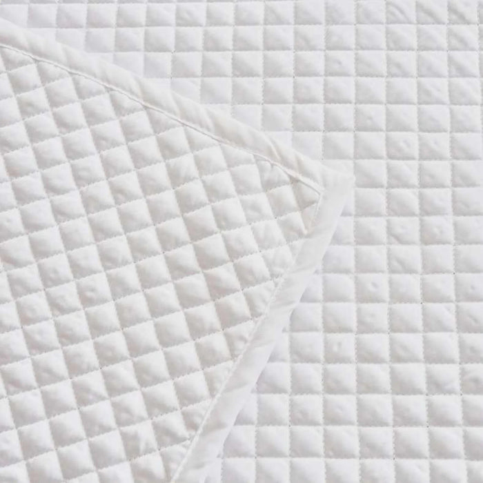 Luxe Cotton Tencel Quilted Bed Runner 50X240Cm - White Pan Home