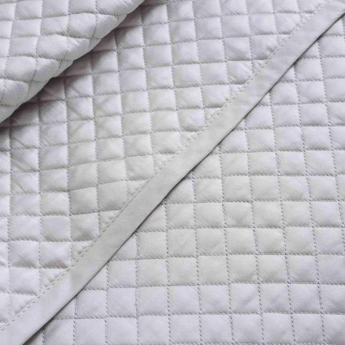Luxe Cotton Tencel Quilted Bedspread 220X240Cm - Grey