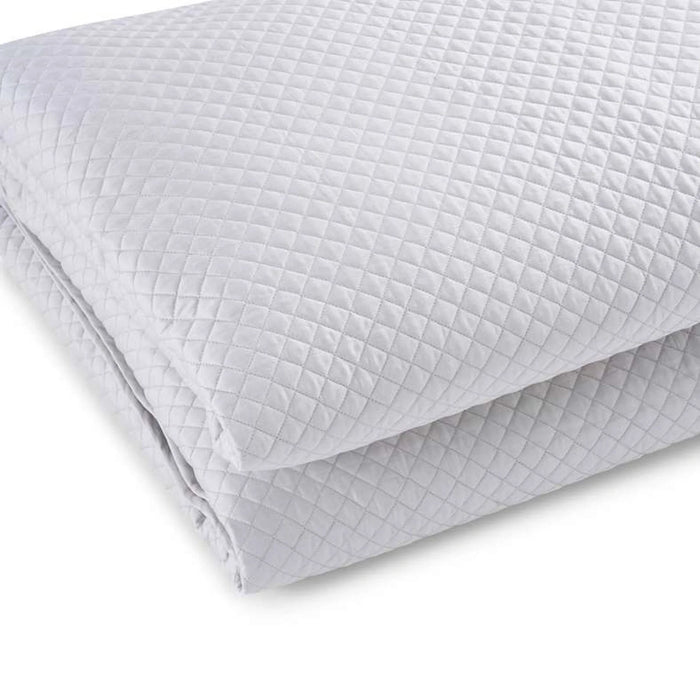 Luxe Cotton Tencel Quilted Bedspread 220X240Cm - Grey