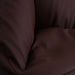 Luxe Faux Leather Chair Bean Bag 78X81X74Cm-Brown Pan Home