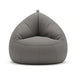 Luxe Faux Leather Chair Bean Bag 78X81X74Cm-Grey Pan Home