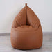 Luxe Faux Leather Chair Bean Bag 78X81X74Cm-Tan Pan Home
