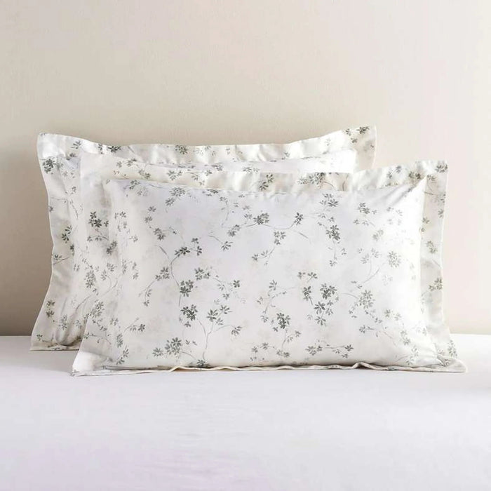 Luxe Floreana Oxford 2-Piece  Pillowcase  50X75Cm - Green Pan Home