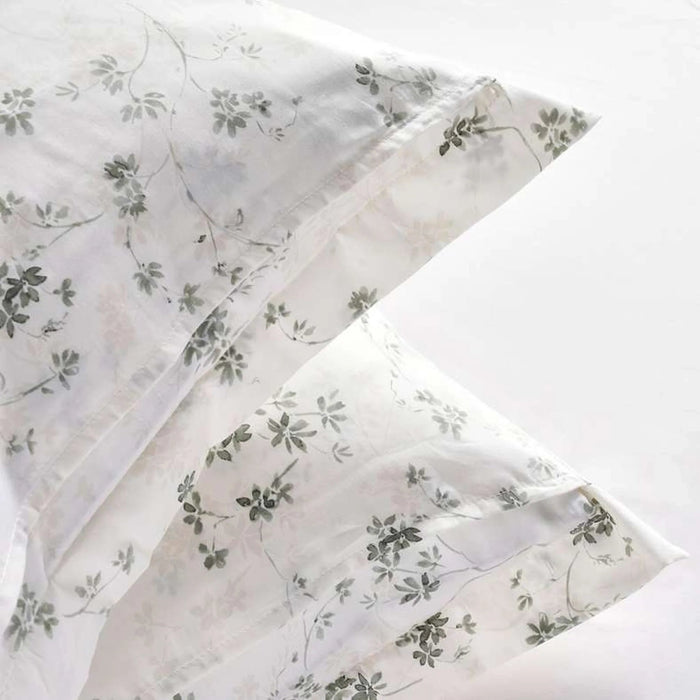 Luxe Floreana Oxford 2-Piece  Pillowcase  50X75Cm - Green Pan Home