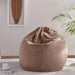 Luxe Fur Bean Bag 96X96X54 Cm -Taupe Pan Home