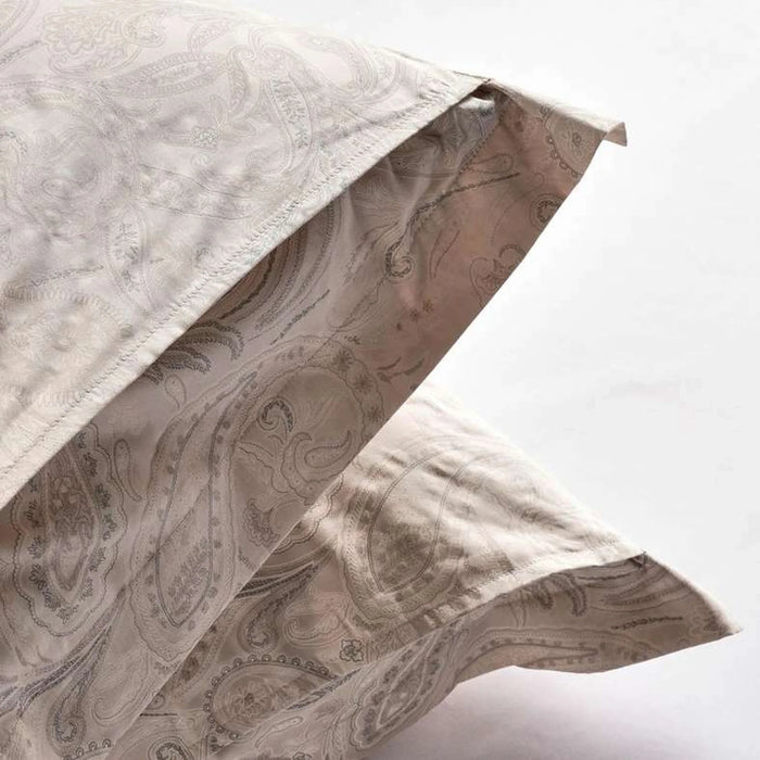 Luxe Meadow Paisley 2-Piece Pillowcase  50X75Cm - Beige