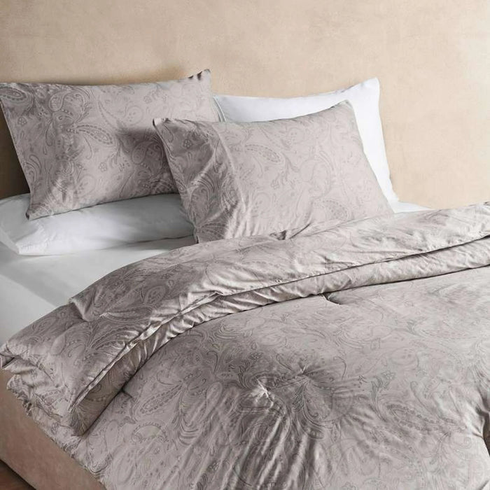 Luxe Meadow Paisley 3-Piece Queen Comforter Set 200X240Cm - Grey
