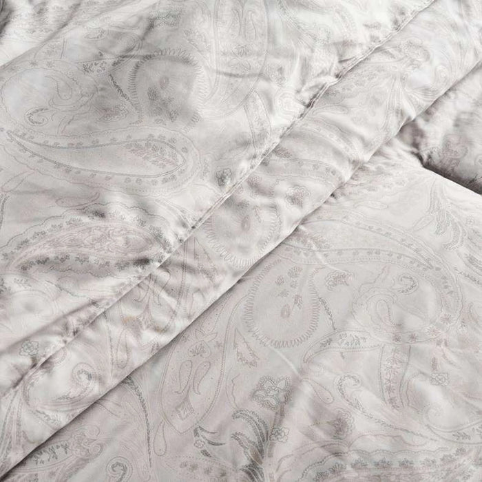 Luxe Meadow Paisley 3-Piece Queen Comforter Set 200X240Cm - Grey