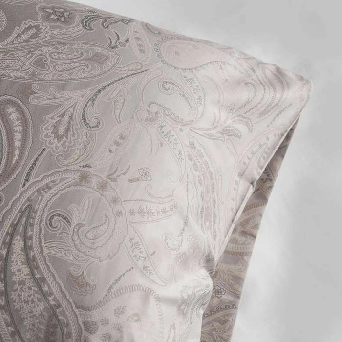 Luxe Meadow Paisley 3-Piece Queen Comforter Set 200X240Cm - Grey