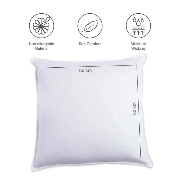 Luxury Down Feather Filler 50X50cm - White Pan Home