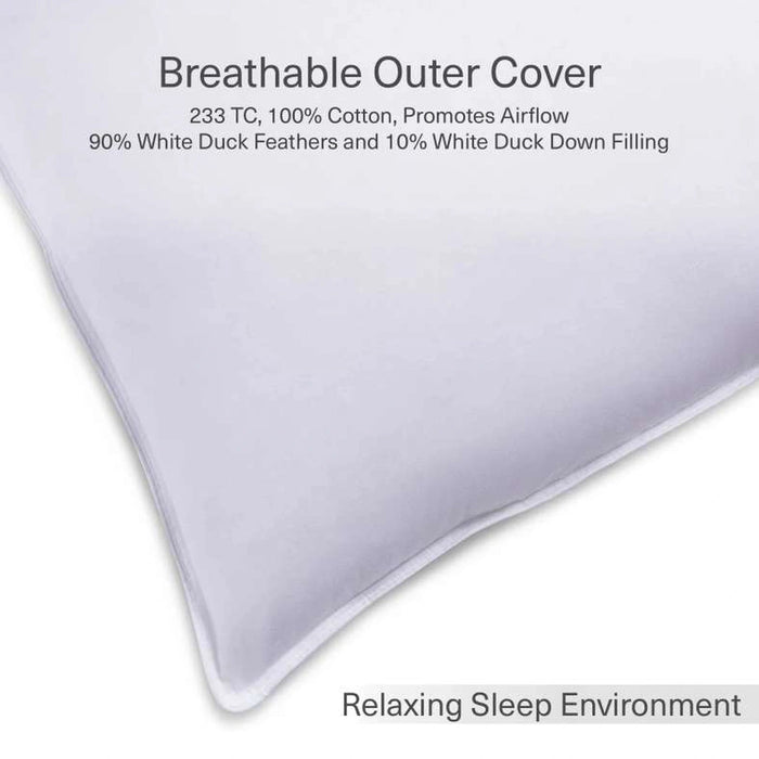 Luxury Down Feather Filler 50X50cm - White Pan Home