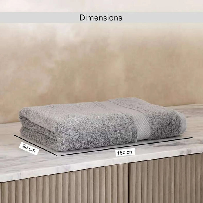 Luxury Egyptian 600 Gsm Cotton Bath Sheet 90X150Cm- Grey Dovet