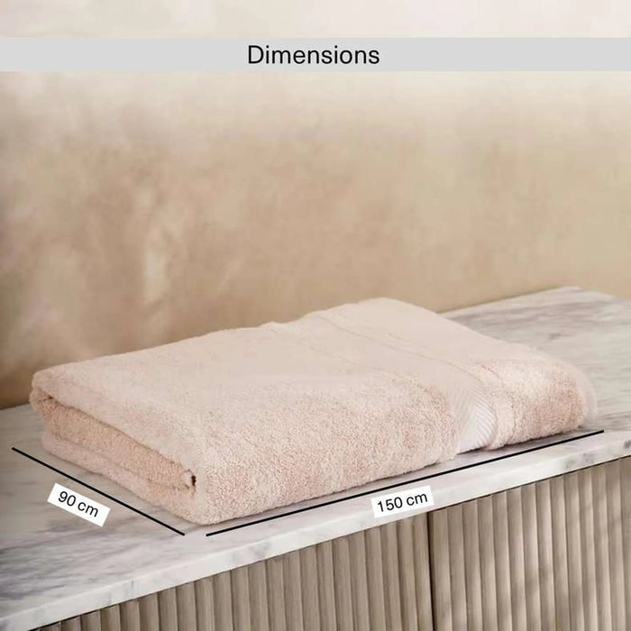 Luxury Egyptian 600 Gsm Cotton Bath Sheet 90X150Cm - Light Almond