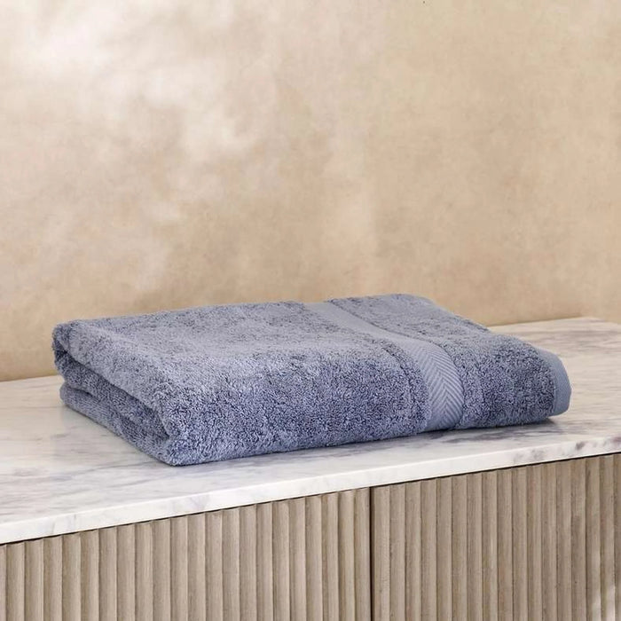 Luxury Egyptian 600 Gsm Cotton Bath Sheet 90X150Cm-Slate Blue