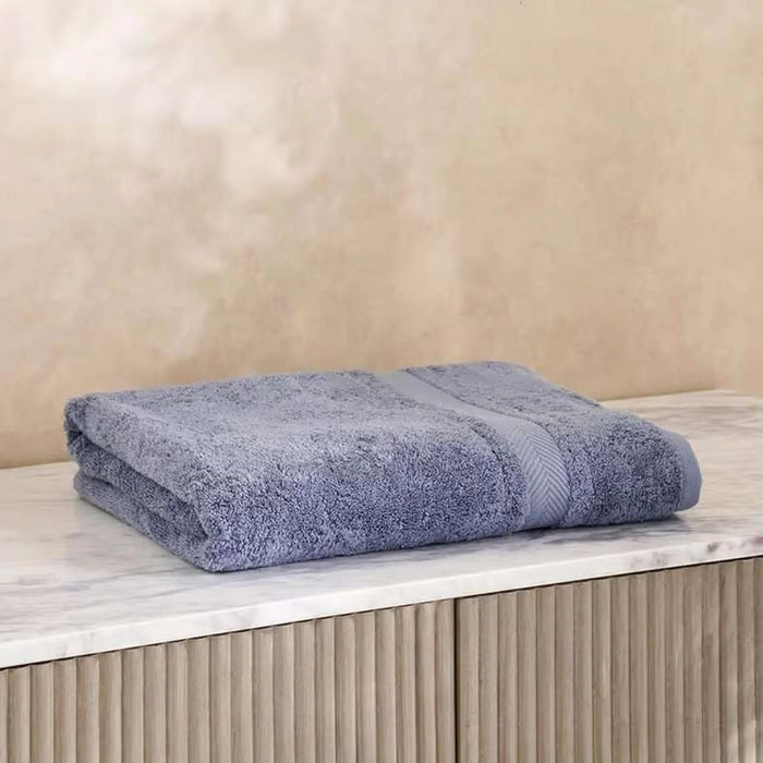 Luxury Egyptian 600 Gsm Cotton Bath Sheet 90X150Cm-Slate Blue
