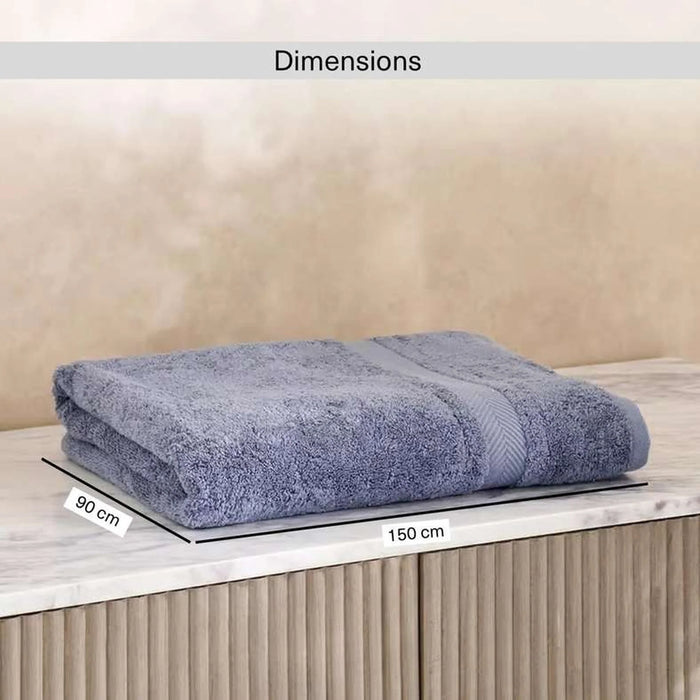 Luxury Egyptian 600 Gsm Cotton Bath Sheet 90X150Cm-Slate Blue
