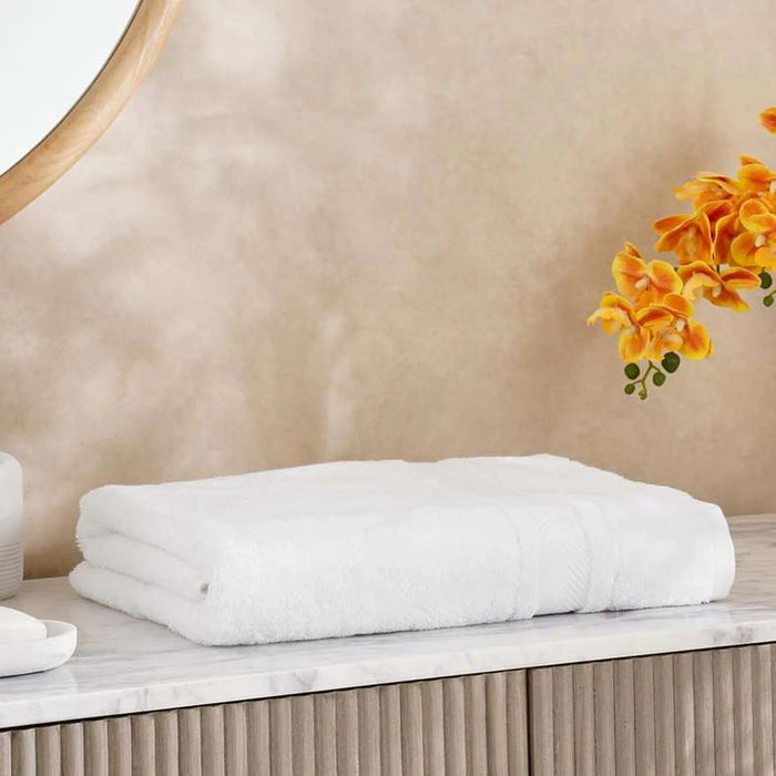 Luxury Egyptian 600 Gsm Cotton Bath Sheet 90X150Cm - White