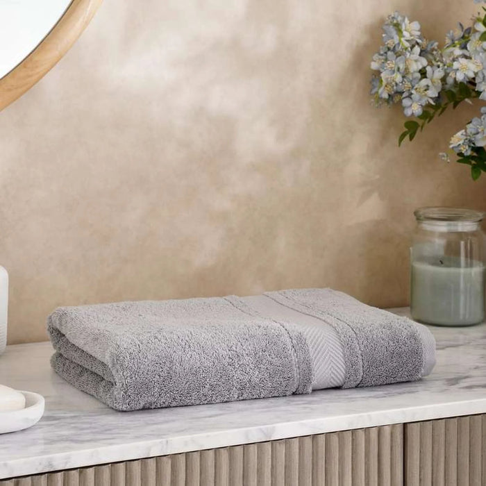 Luxury Egyptian 600 Gsm Cotton Bath Towel-70X140Cm-Grey Dove