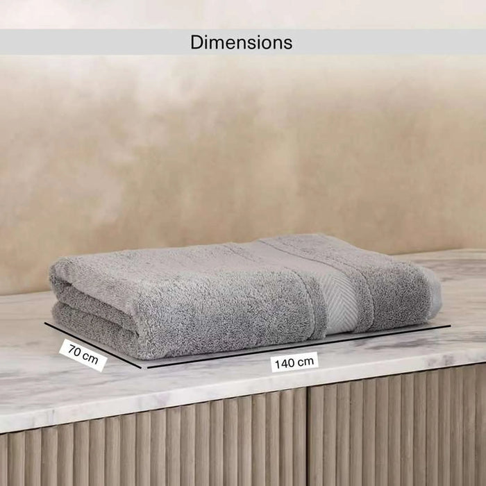 Luxury Egyptian 600 Gsm Cotton Bath Towel-70X140Cm-Grey Dove