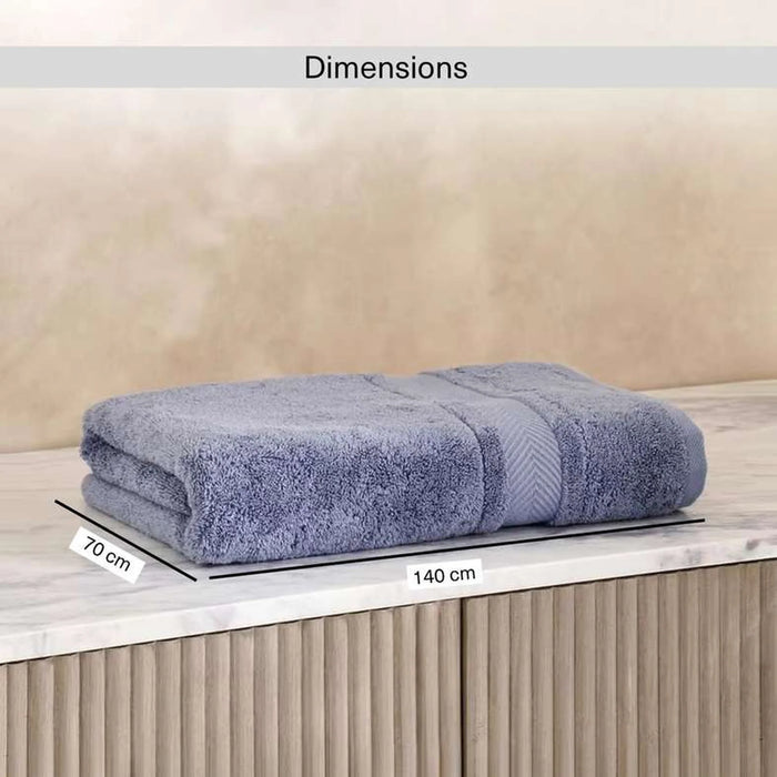 Luxury Egyptian 600 Gsm Cotton Bath Towel 70X140Cm - Slate Blue