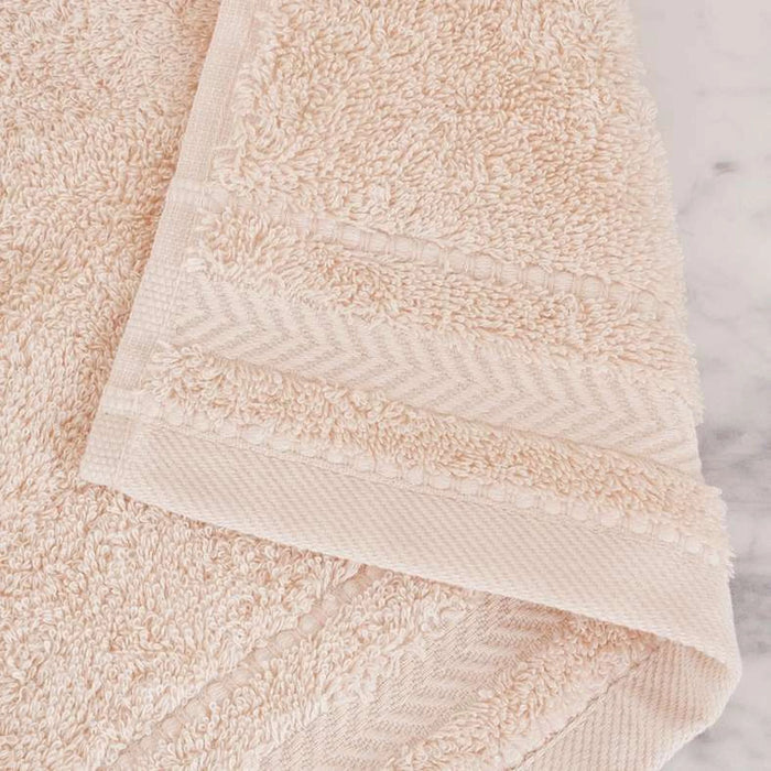 Luxury Egyptian 600 Gsm Cotton Fingertip Towel 30X30Cm - Light Almond