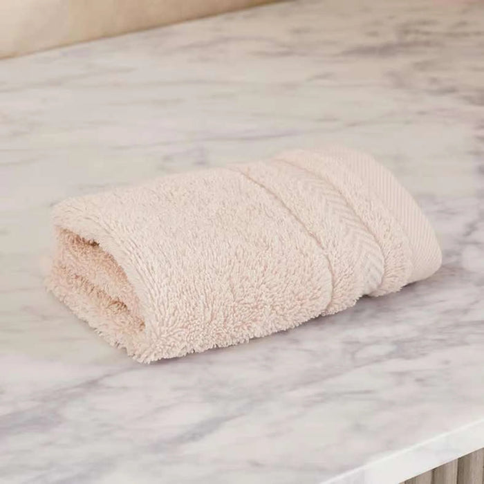 Luxury Egyptian 600 Gsm Cotton Fingertip Towel 30X30Cm - Light Almond