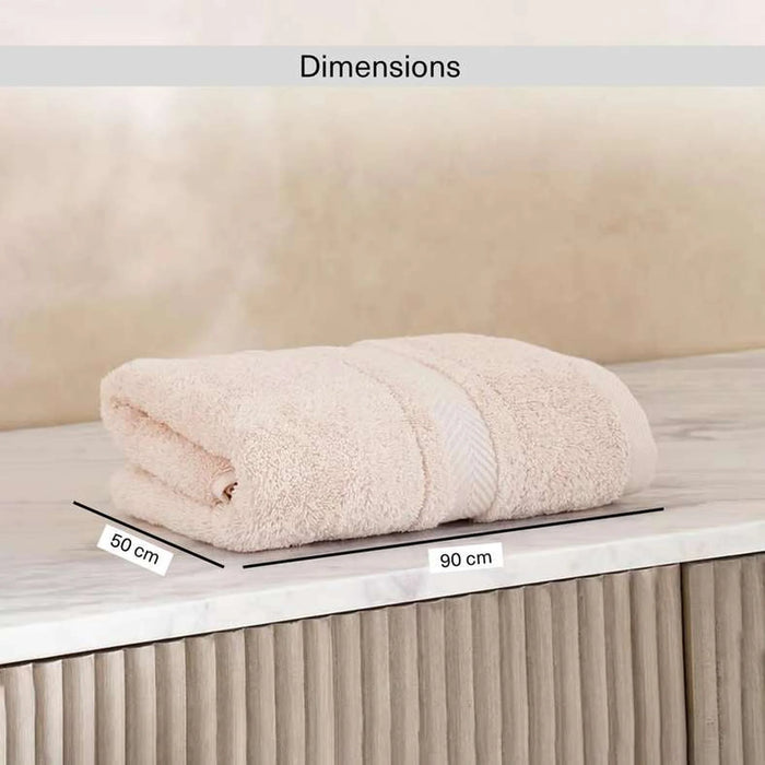Luxury Egyptian 600 Gsm Cotton Hand Towel 50X90Cm - Light Almond