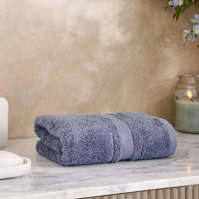 Luxury Egyptian 600 Gsm Cotton Hand Towel 50X90Cm - Slate Blue