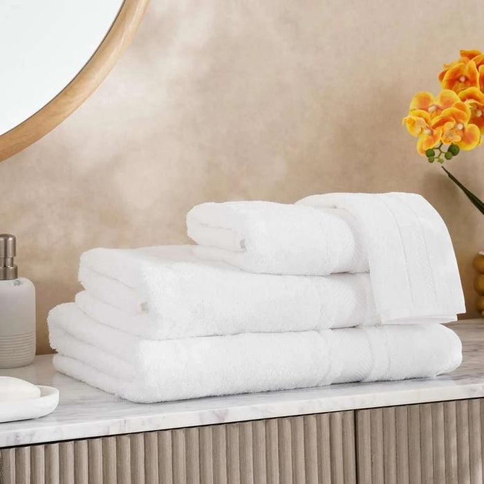 Luxury Egyptian 600 Gsm Cotton Hand Towel 50X90Cm - White