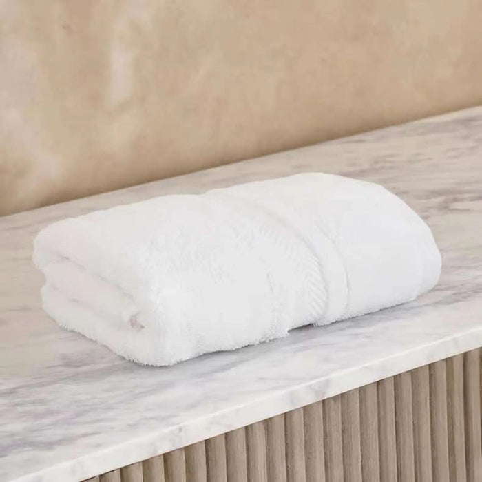 Luxury Egyptian 600 Gsm Cotton Hand Towel 50X90Cm - White