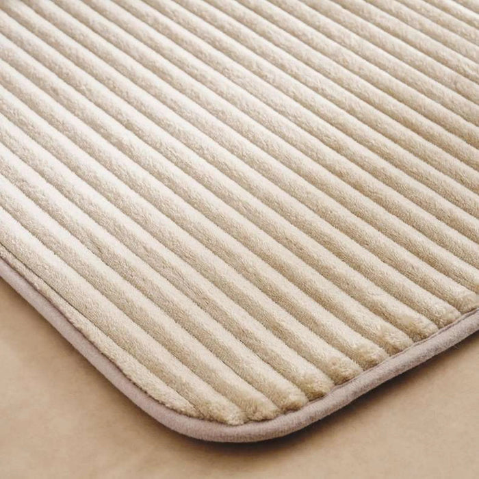 Lynnel Flannel Bathmat 50X80Cm - Beige Pan Home